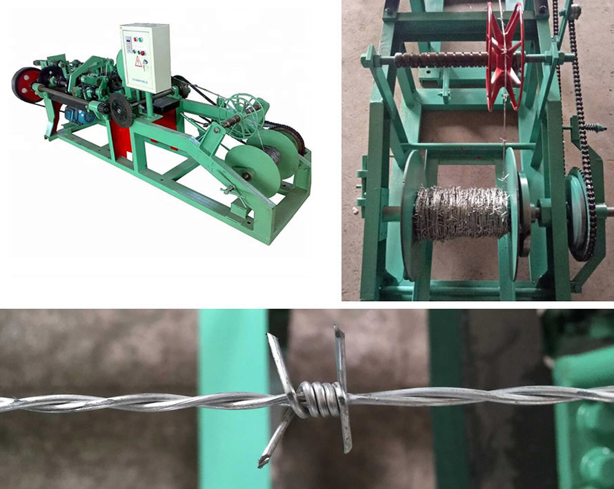 Reverse Barbed Wire Machine